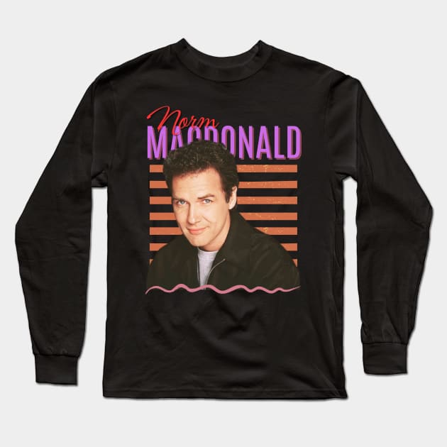 Norm Macdonald // Vintage Look Fan Design Long Sleeve T-Shirt by A Design for Life
